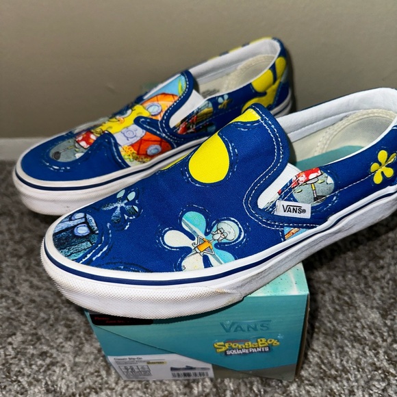 Limited Edition SpongeBob Slip On Vans - Picture 3 of 7